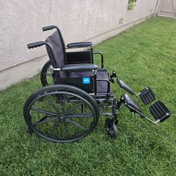 Black MEDLINE Wheelchair For Adults Holds Up To 300Lb 