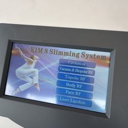 KIM8 6-in-1 Ultrasonic Cavitation Machine, a multi-functional device designed for body slimming and skin rejuvenation