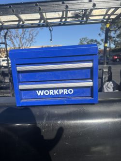 WORKPRO mini 2-drawer steel tool chest
