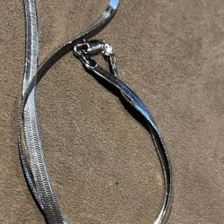 Sterling silver 925 serpentine chain 22”