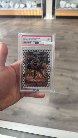 2022 Prizm Running Mr. Monopoly SHAEDON SHARPE PSA 9