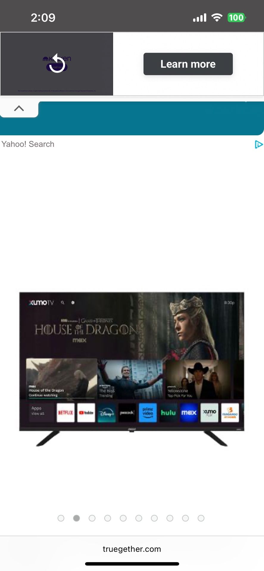55 Inch Flat Screen Smart Tv