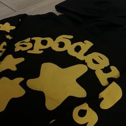 SP5DER YELLOW ONYX HOODIE