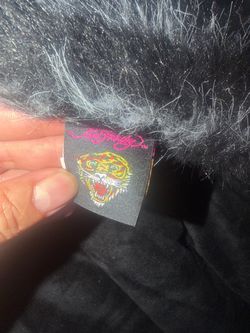 Ed Hardy Black Faux Fur Item