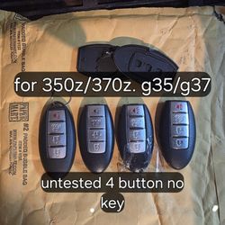 Nissan Infiniti  350z  370z G35 G37 Fob