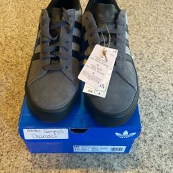 Adidas Campus Charcoal black stripes