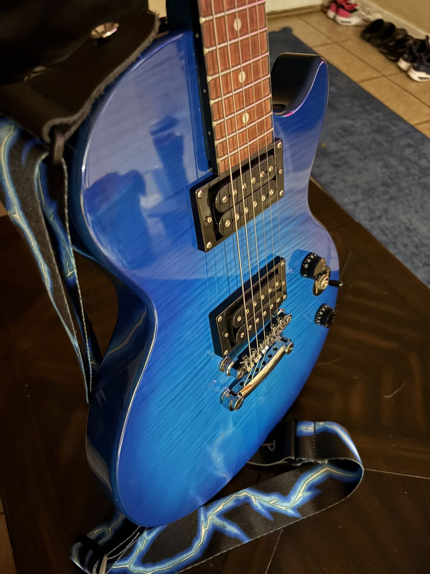 Guitar With Case And Amp