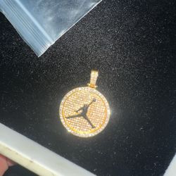 Jordan Iced Out Pendant 