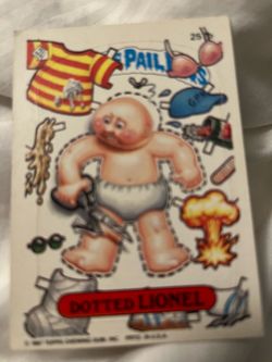 Cabbage patch, sticker collection card