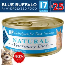 Blue Buffalo HF Prescription Cat Food *Vet-approved. Cat-refused. Your gain.*