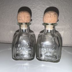 Empty Mini Shooters Patron And Tito’s