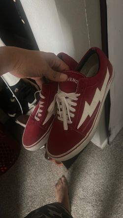 Revenge x Storm Red Low-Top Sneakers