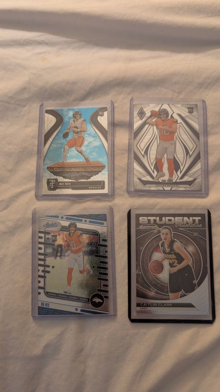 Bo Nix. Catlin Clark Raw Cards