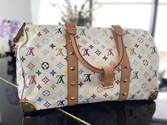 Louis Vuitton Monogram Multi-Color Keepall 45 Duffle Bag Louis