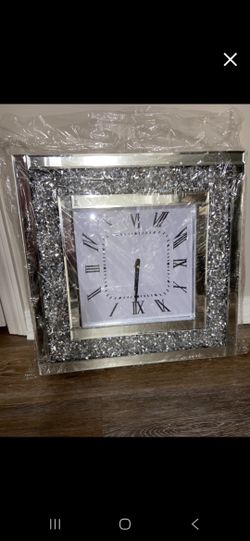 Mirror Bling Clock
