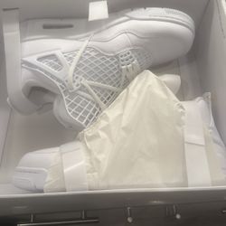 Jordan 4 Retro Net White (women’s) Size  10.5 (W)/ 9M