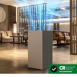 COWAY Air Purifiers for Large Room Whole Home Up to 4,253ft², 2 Sets of XL Washable Pre-Filters and True HEPA Filters for Dual Purification, PM1.0 AQI