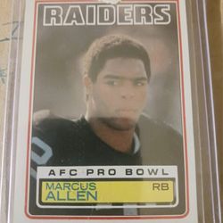 Super Nice 1983 Marcus Allen Rookie Card #294 MINT 