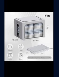 Pack of 3 frame storage boxes, clothes storage bags, Oxford fabric, foldable, stackable, 