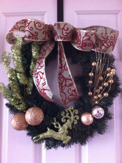 Holiday handmade wreath sale $35.00