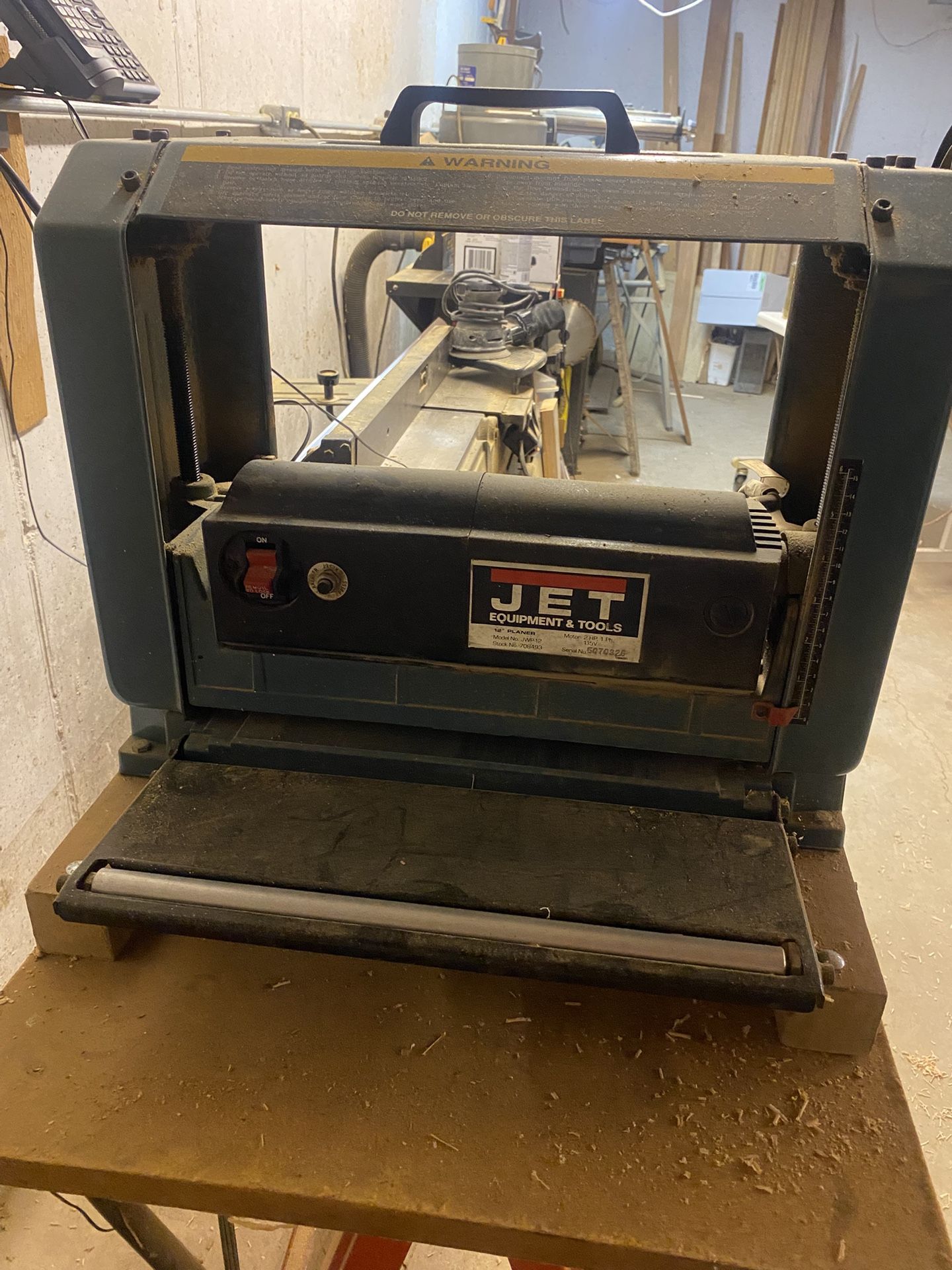 Jet 13” Benchtop Thickness Planer – Heavy Duty