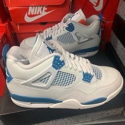 Brand new men's Air  Nike Jordan 4 Retro 2024 Military Blue size 10.5 !!! Shoes are brand new and 100% also available in sizes 9.9.5,10