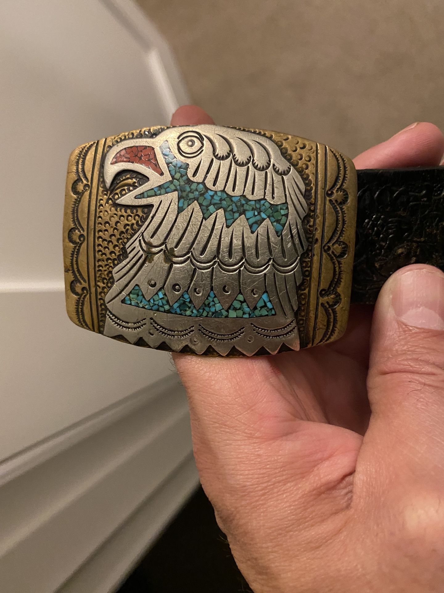 Vintage Navajo Belt Buckle
