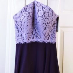New Lace Chiffon Bridesmaids Dress - Size 6