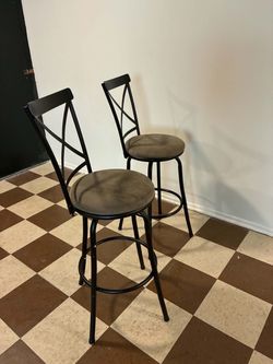 Two twin bar stools