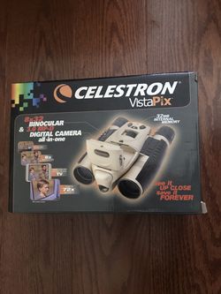 Celestron vista pics 8 x 32, 3.0, megapixel binocular/digital camera (champagne gold)
