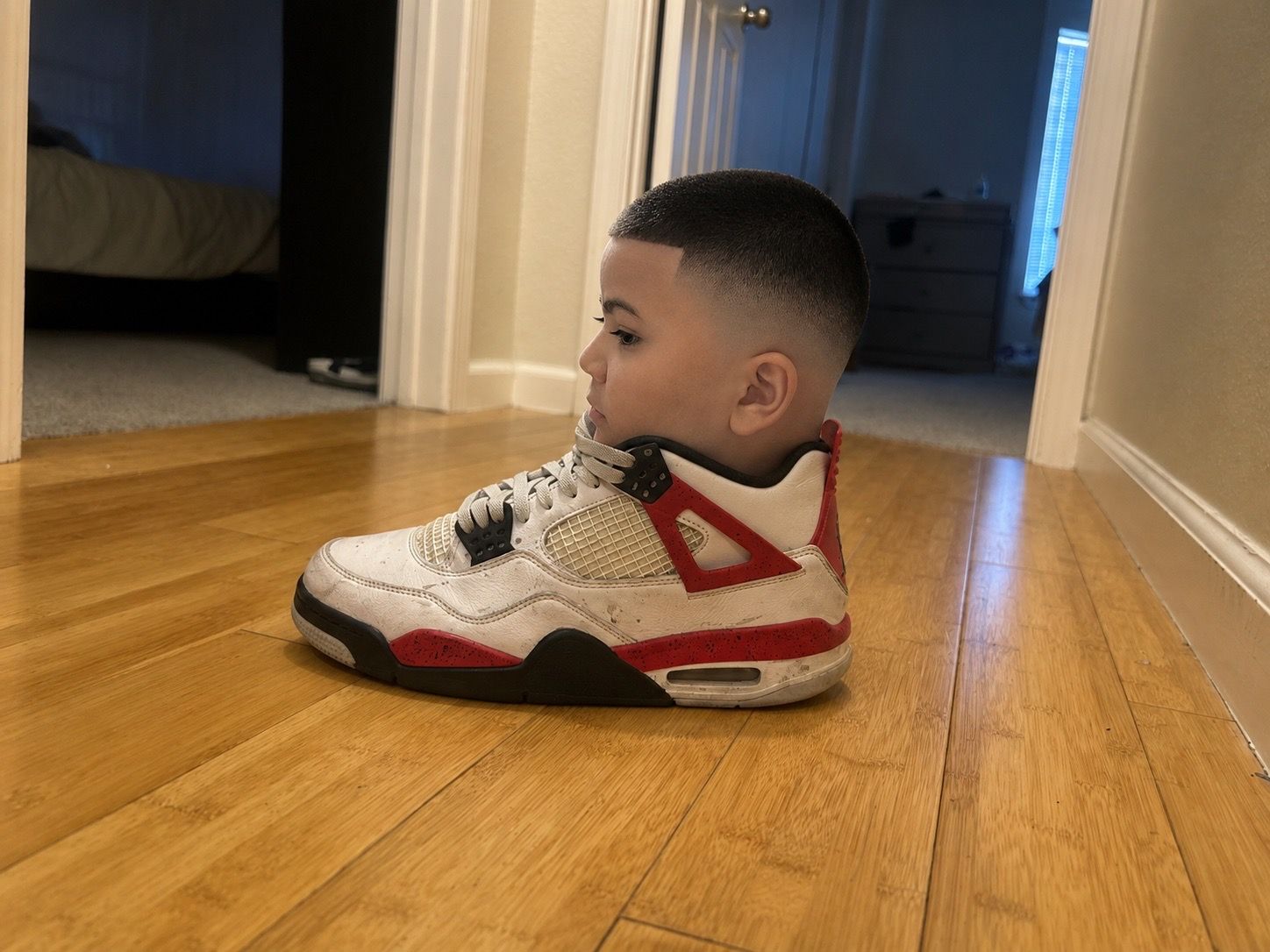 Jordan 4 with head
