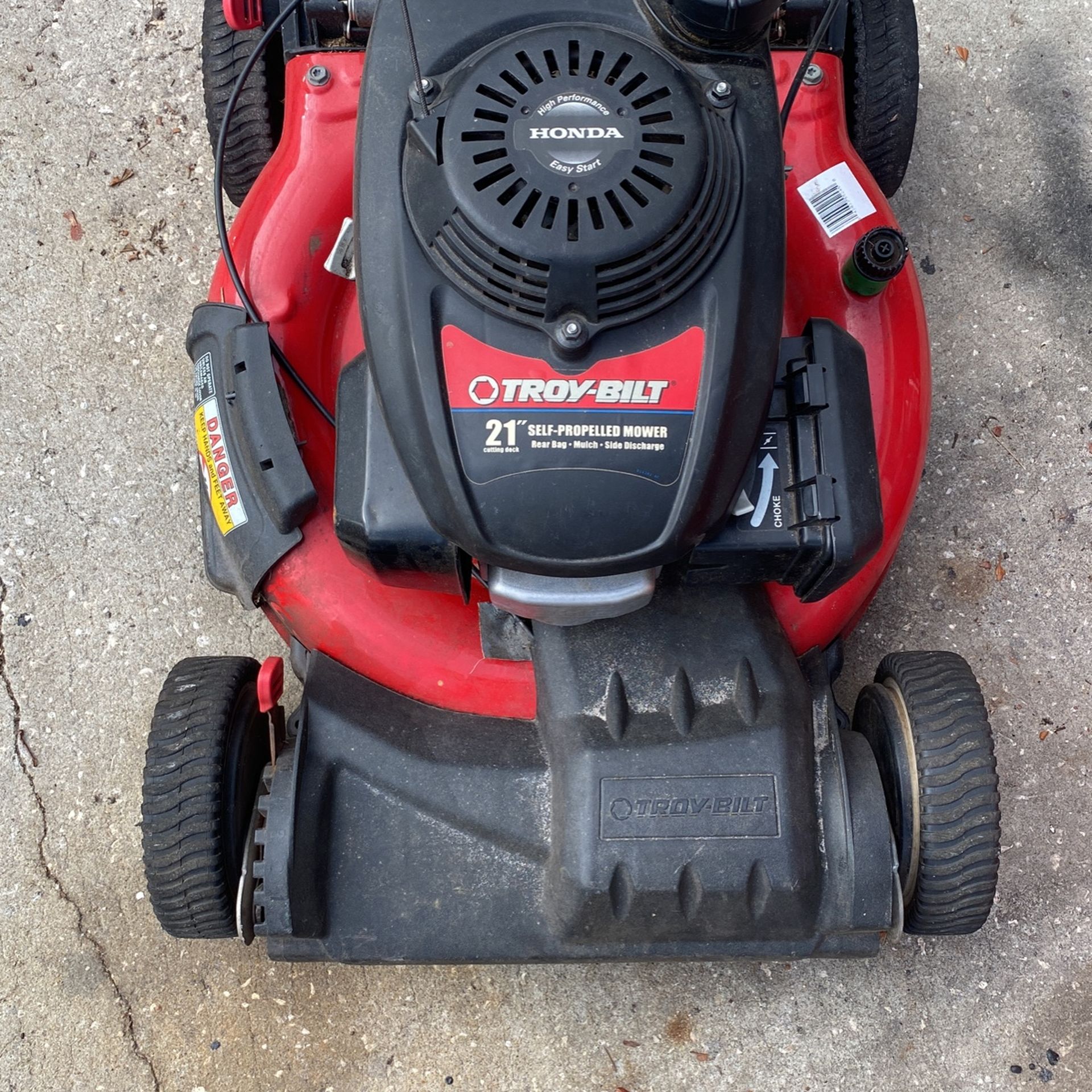 Troy Bilt lawnmower with the big Honda motor on it everybody s