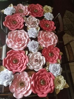 Paper flowers and paper roses