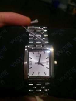 Bulova female watch. Stainless steel.