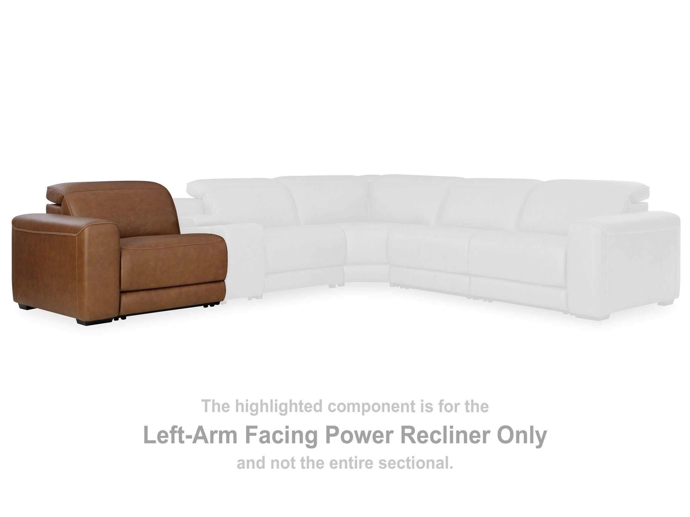 Magic Man Caramel LAF Power Recliner PCU1070058