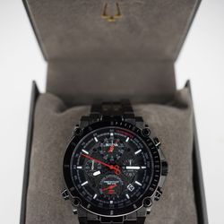 Bulova Precisionist 98B257 Men's Black 262kHz 1/1000 Chronograph Watch 300M