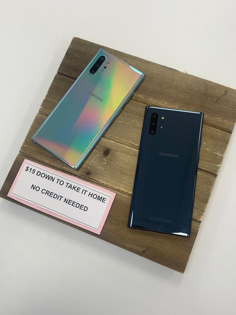 Samsung Galaxy Note 10 Plus Unlocked  - $15 Down To Take It Home 