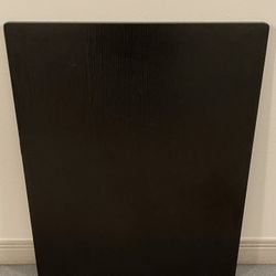 HEAVY (approx 10 lbs.) BLACK WOOD TABLETOP (31" x 24" x .75") - posted price is firm.