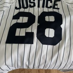 2000 World Series David Justice Jersey