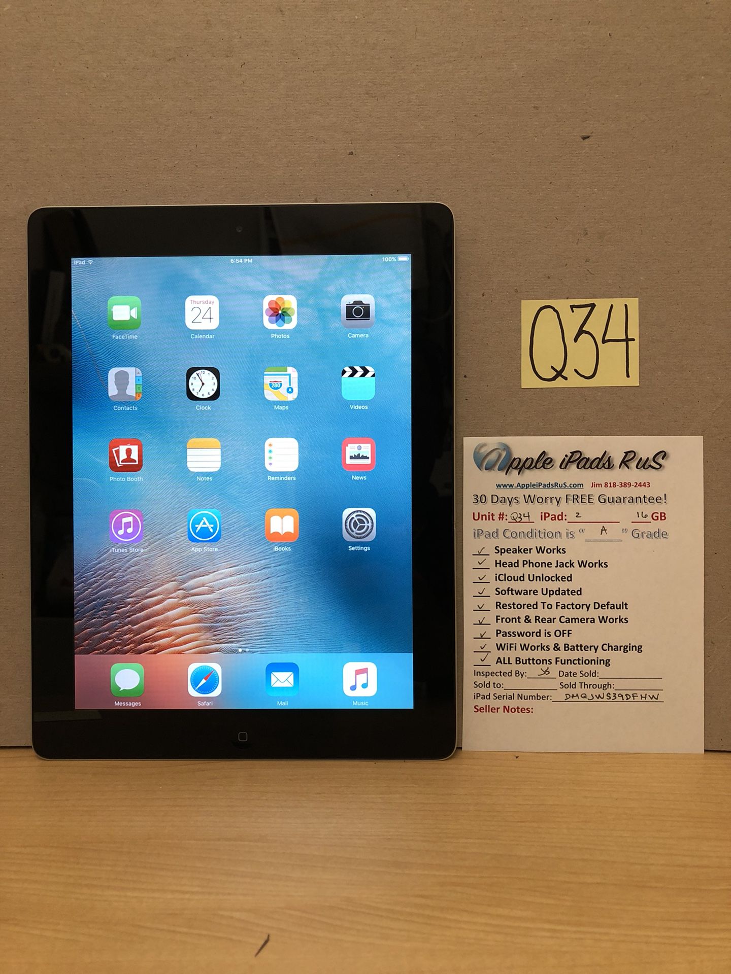 Q34 - iPad 2 16GB