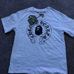 Bape X Chrome Hearts White Tee