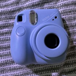 Light Blue Polaroid Camera 