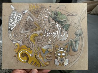 Original Mixed Media Art 10”x8”