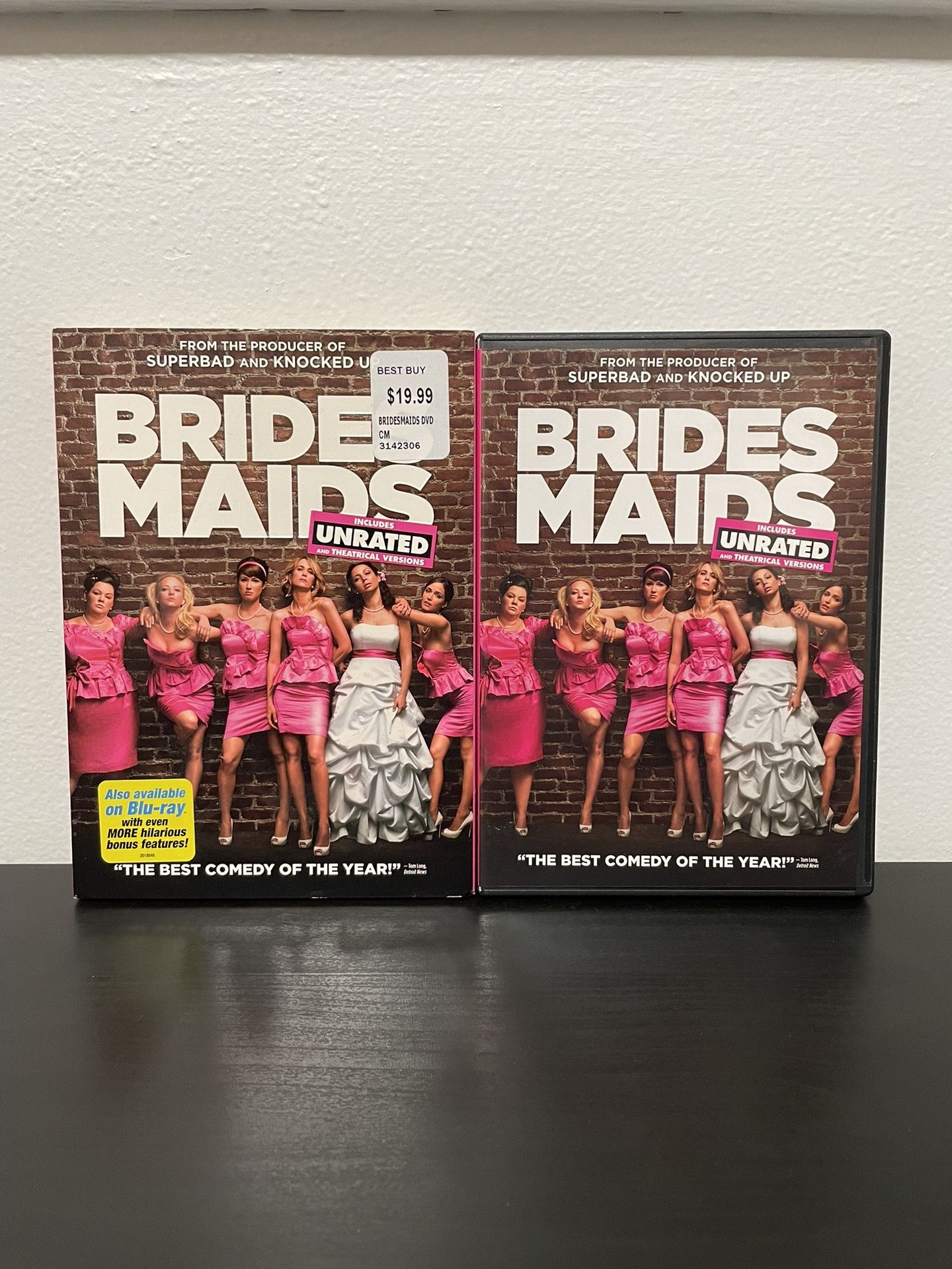 Bridesmaids DVD Movie Unrated Melissa McCarthy Comedy Wedding Slipcover 2011