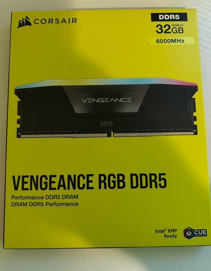 Corsair Vengeance RGB Ram Black 32gb DDR5 6000mhz