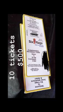 Six flags tickets