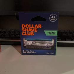 Dollar Shave Club 4 Cartridges 6 Blades Refill