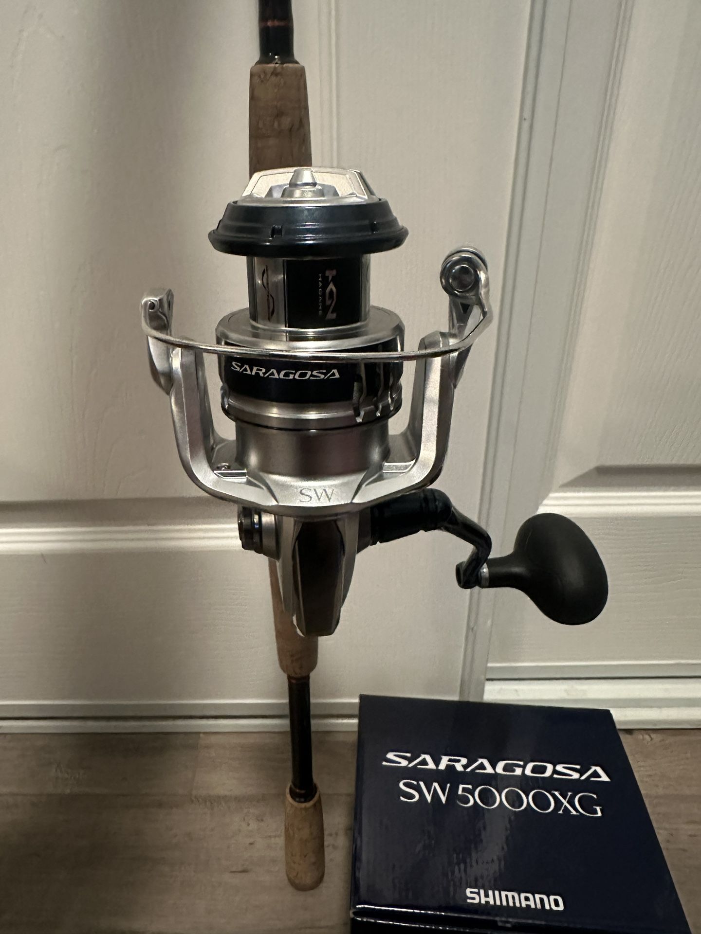 New Shimano Saragosa SW5000XG Reel On A Like New Gold Cup Inshore 7.5FT 10-17Lb Rod🔥
