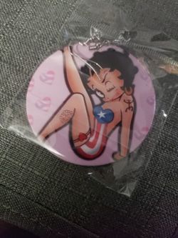 Puerto Rico Betty Boop Wood Earrings 