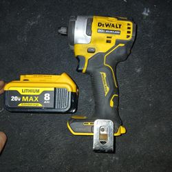 DeWalt 20v Max 1/2 In Cordless Brushless Compact Impact Wrench Tool